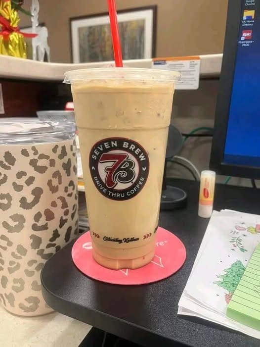 Iced Breve with Irish Cream yum!